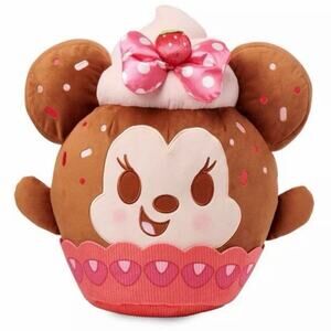 Disney Minnie Mouse Strawberry Cupcake Munchlings Scented Plush Baked Treats